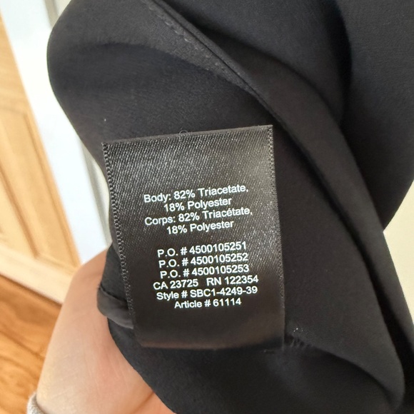 Babaton Power Blazer High Hip Cropped Black Size 4 - Picture 4 of 6